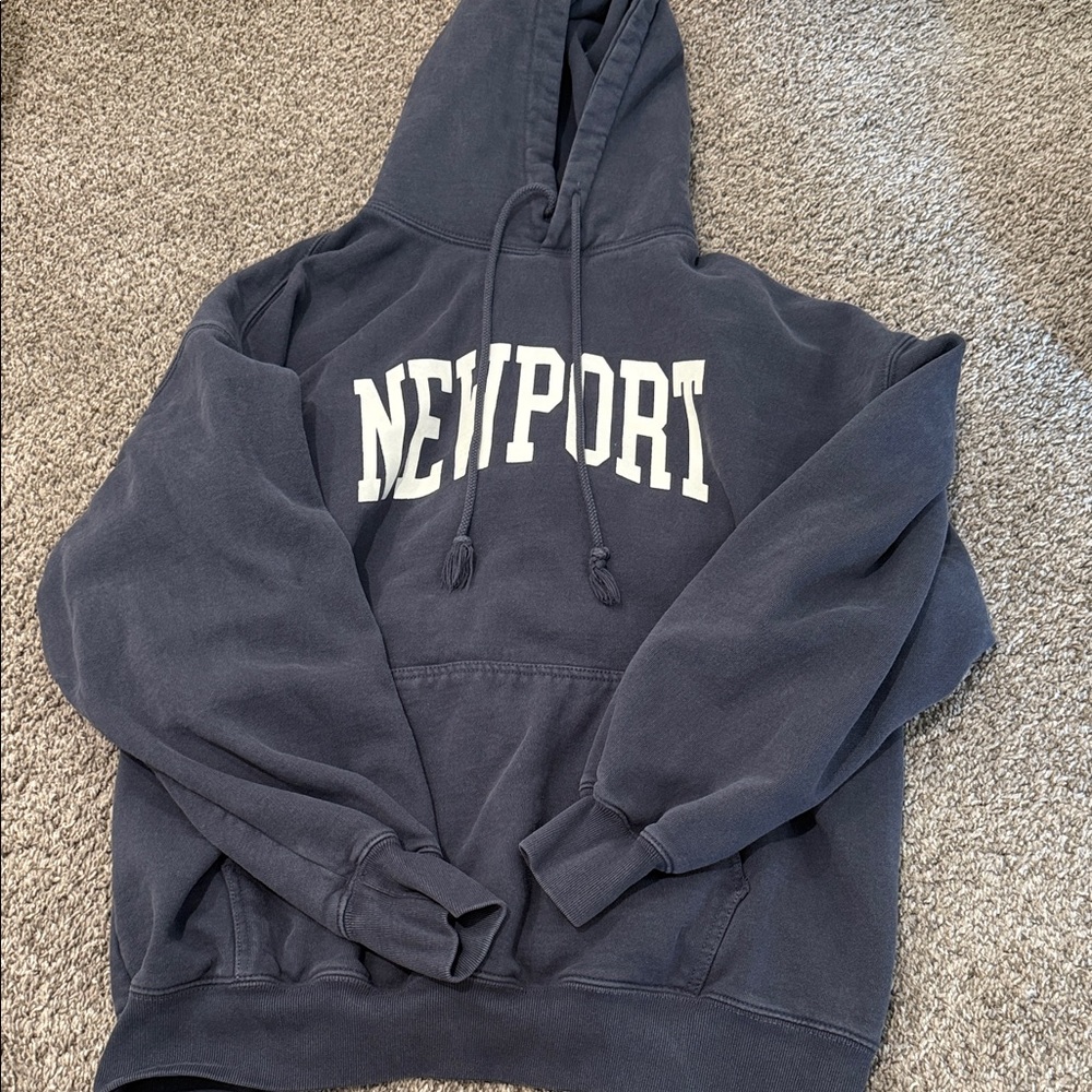 Brandy Melville Navy Newport Hoodie